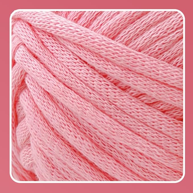 Beginner Easy Yarn for Crocheting and Knitting, Pink | 3.5Oz/120yds，Medium Worsted Weight 4, Easy-to-See Stitches, Soft and Smooth Cotton Blend Yarn for Beginners Amigurumi DIY