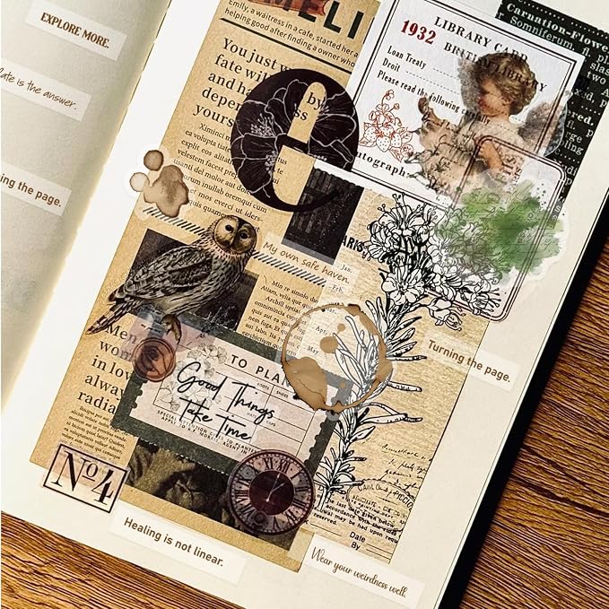 3000+ Pcs Inspirational Quote Pre-Cut Stickers Junk Journal Supplies