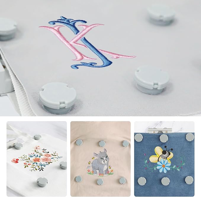 Sew Tech Magnetic Embroidery Hoop for Brother, 5x12in 130x300mm Round SA445 | Fits PE900 SE2000 PE800 PE780D PE770 PE700 SE2100 SE1950 SE1900 NS1250E NS2850D Brother; Baby Lock Bloom Accord Ellure