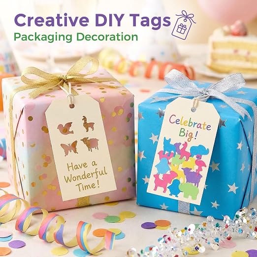 LOVEINUSA 10 PCS Flower Shaped Craft Hole Punch Set for DIY Crafting, Scrapbooking,Tissue Paper for Gift Bags, Festival Wedding Paper DIY Projects, Gift Tags, Mini Cutter Nail Arts Crafts