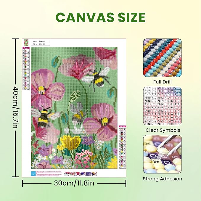 Amaieuin Flowers Diamond Painting for Adults,Flower Diamond Art Painting for Adults,5D Diamond Painting for Home Decor and Gifts 12x16in