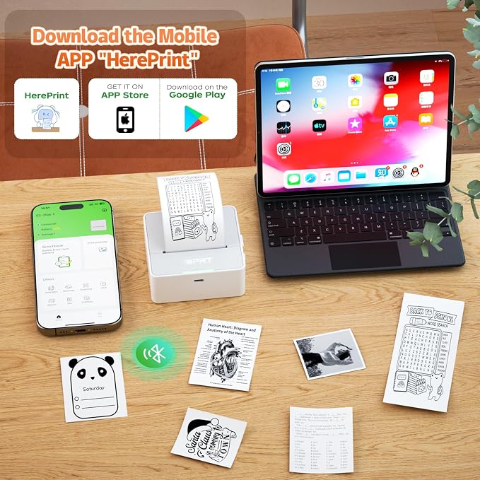 iDPRT Portable Sticker Maker Machine with 1 Roll Sticker Paper