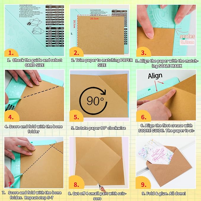 HKKYO Scoring Board, Mini Scoreboard for Paper Crafts Card Making