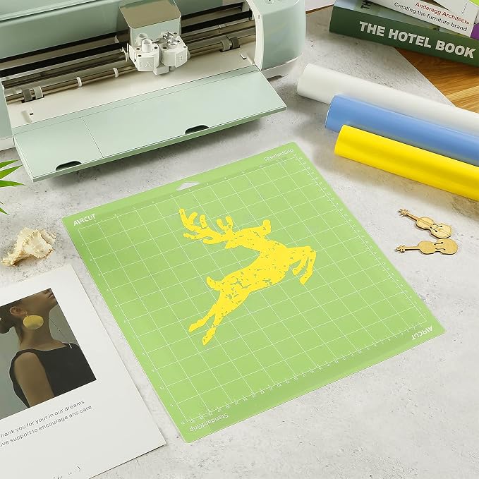 AIRCUT Cutting Mat for Cricut Maker and Explore Series, Blue Grip Mats