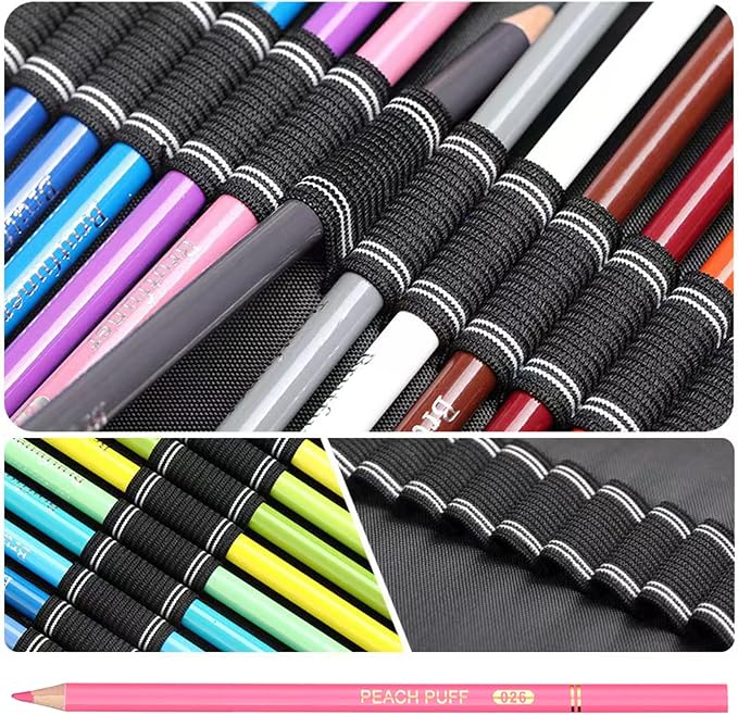 Red Pink Colored Pencils,Oil Based Wooden Colored Pencil Set for Adults Coloring Books Drawing Sketching Art Supplies 24 Color
