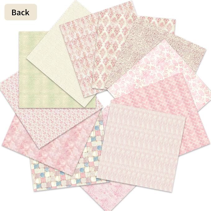 12×12 Boho Scrapbook Paper Vintage Flower Pattern Paper Pad,24 Sheets Double-Sided Bobo Floral Scrapbooking CardStock Papers Pad for Holiday Cardmaking DIY Journaling.