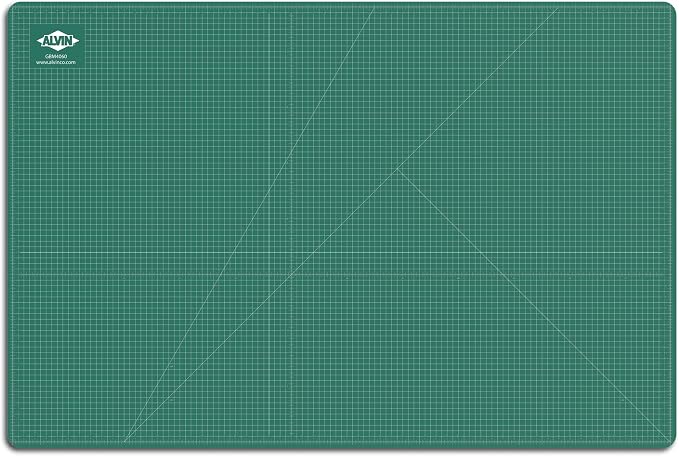 ALVIN GBM Self-Healing Cutting Mat 40 x 60 inch | Double-Sided Green/Black | 5-Layer Gridded Surface for Arts, Crafts and Sewing - Model GBM4060