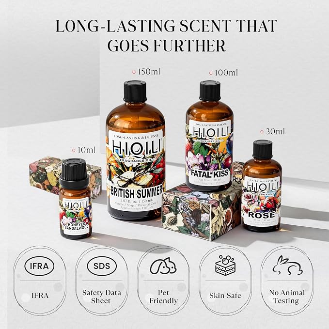 HIQILI Discovery Fragrance Oil Gift Set for Diffuser & DIY Crafting