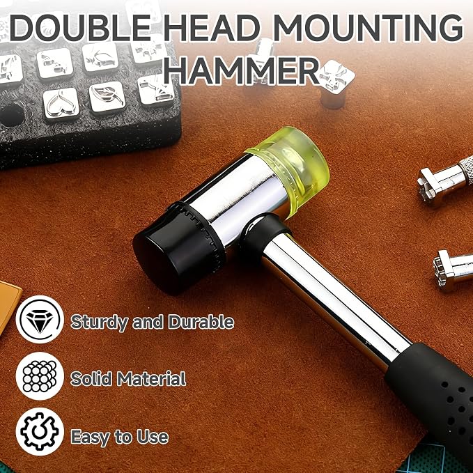 Leather Stamping Pressing Hammer for DIY Leather Craft