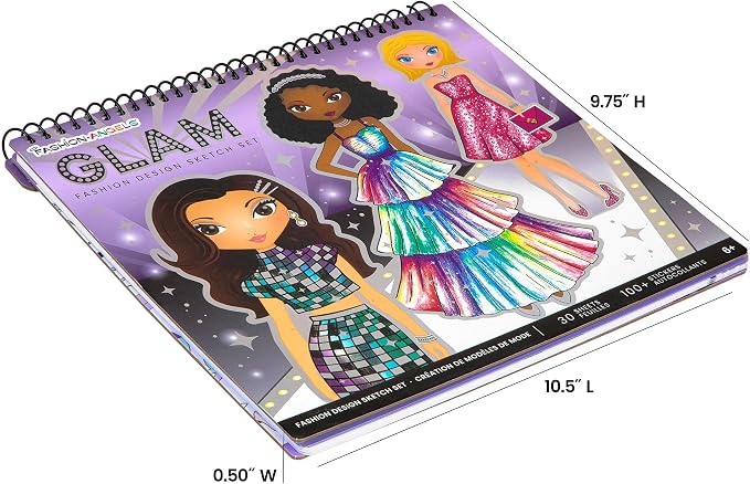 Fashion Angels Glam Fashion Sketch Set