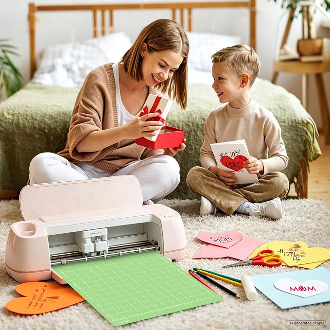 Gwybkq Standard Cutting Mat 12x12 in, 3 Pack Adhesive Sticky Green Mats | Compatible With Cricut Maker/Explore, Replacement Accessories for Crafts, DIY Gifts, Sticky Surfce keeps Materials Locked