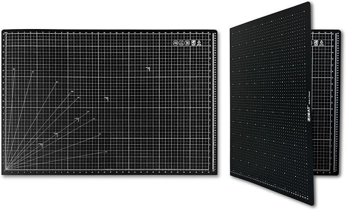 iMAT Flip Cutting Mat Note A1 Foldable Double-Sided Black