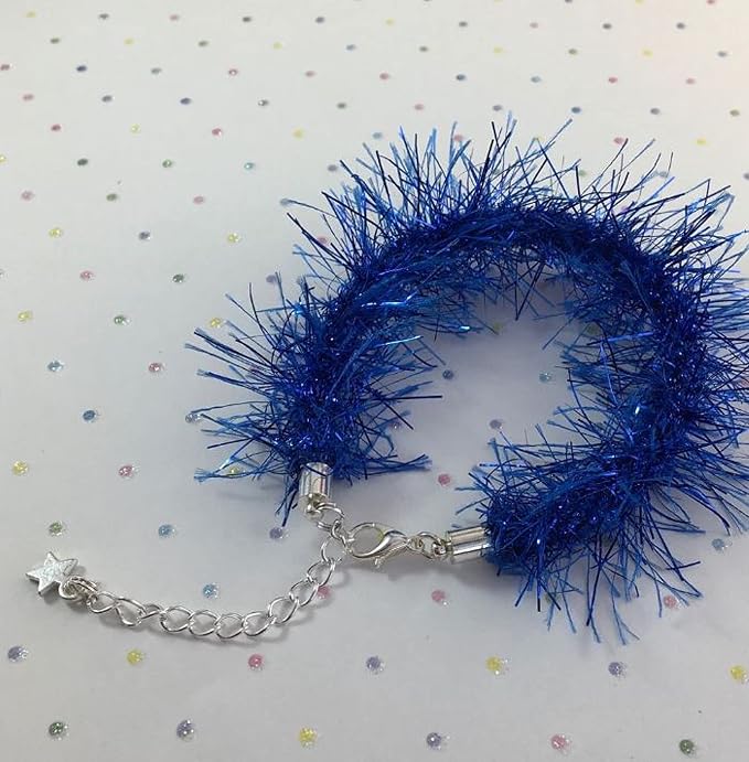 Eyelash Fun Fur Yarn Premium 100% Polyester 164 Yds (150 Mt), 3.53 Oz (100 Gr) Colorful Crochet Yarn Dıy Hand Knitting (Navy Blue)