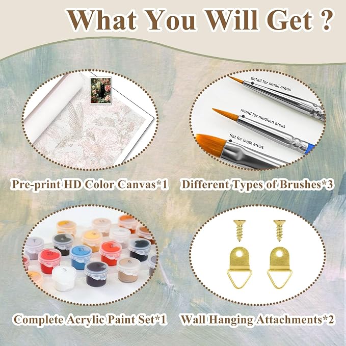 Cat Paint by Numbers Kit for Adults Beginners, Paint by Numbers 16x20 Inch
