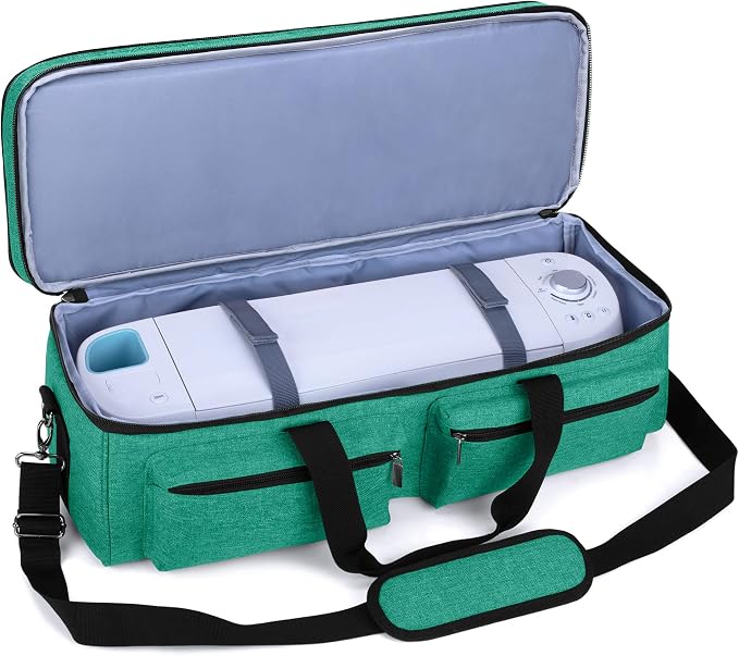 LUXJA Double-layer Bag for Cricut Explore Air (Air2) and Maker, Dark Green