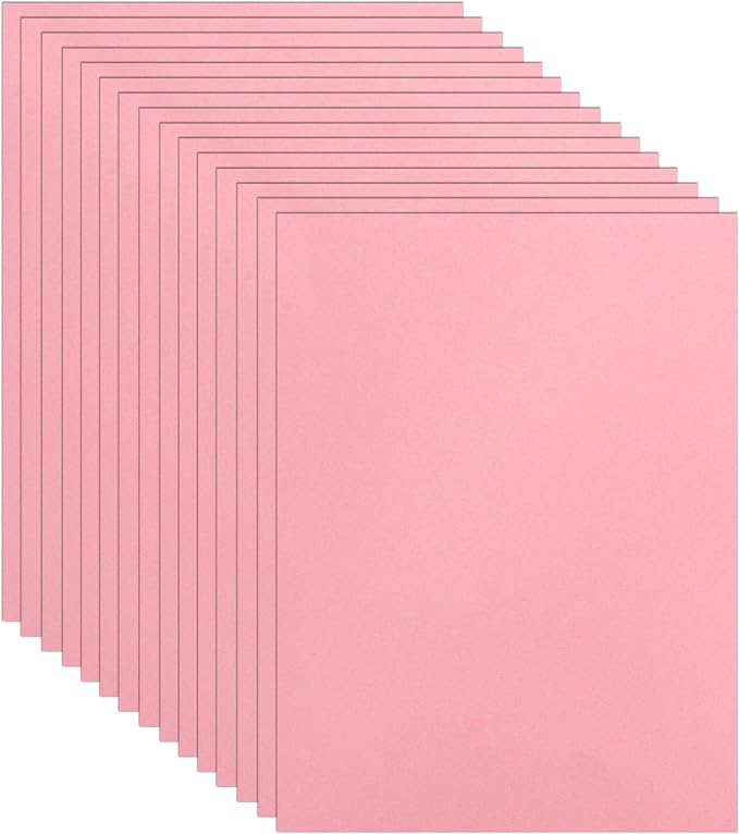 Guakicae 40 Sheets Candy Pink Cardstock 8.5 x 11 Scrapbooking Paper 75lb