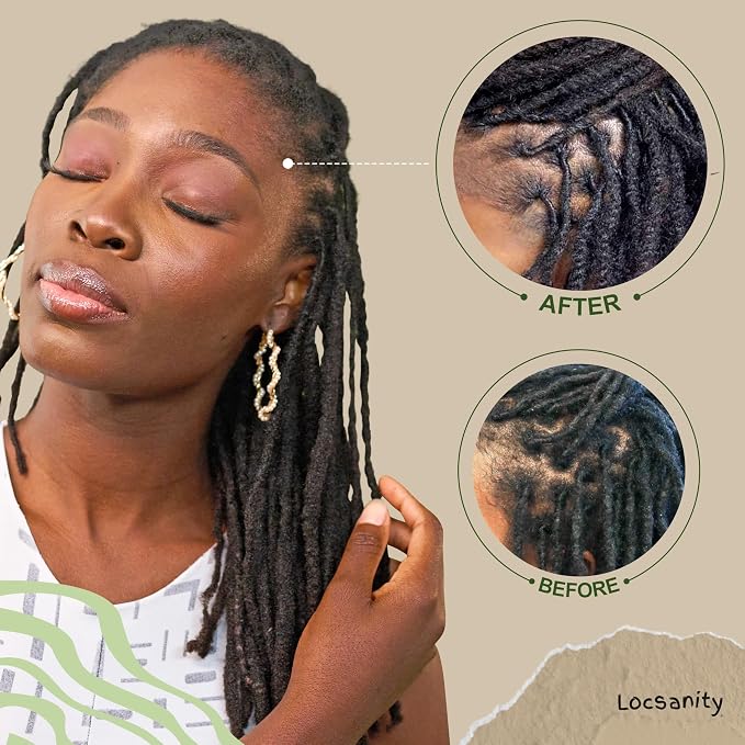Locsanity Dreadlock Retightening and Interlocking Tool Kit for Sisterlocks - Dual-Ended Metal Crochet Needle for Microlocks, Small & Medium Locs Maintenance