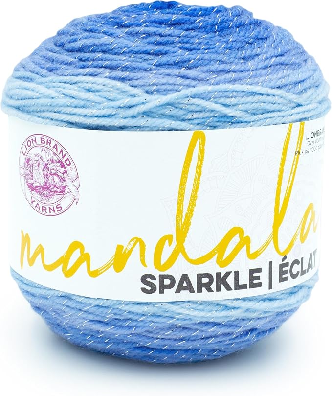 Lion Brand Yarn Mandala Sparkle Yarn, Cepheus