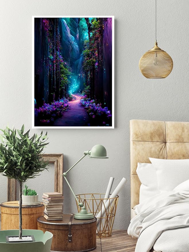 5D Diamond Painting Kits for Adults, Tree Cross Diamond Art Kits for Adults