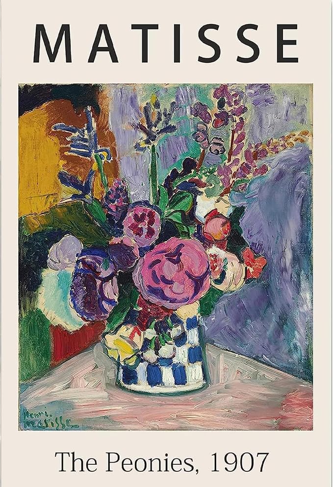 Vintage Flowers Paint by Numbers Kit for Adults Beginner (Without Frame)