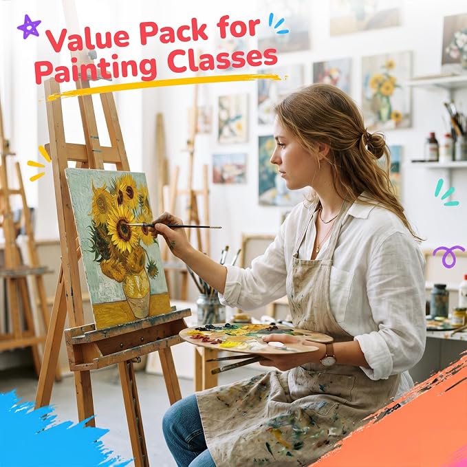 100 Pack 9x12 Inch Canvas Boards for Painting, Canvas Panels, 100% Cotton | White Blank Canvas Boards for Painting, Art Supplies Paint for Acrylics Oil Watercolor Tempera Paints