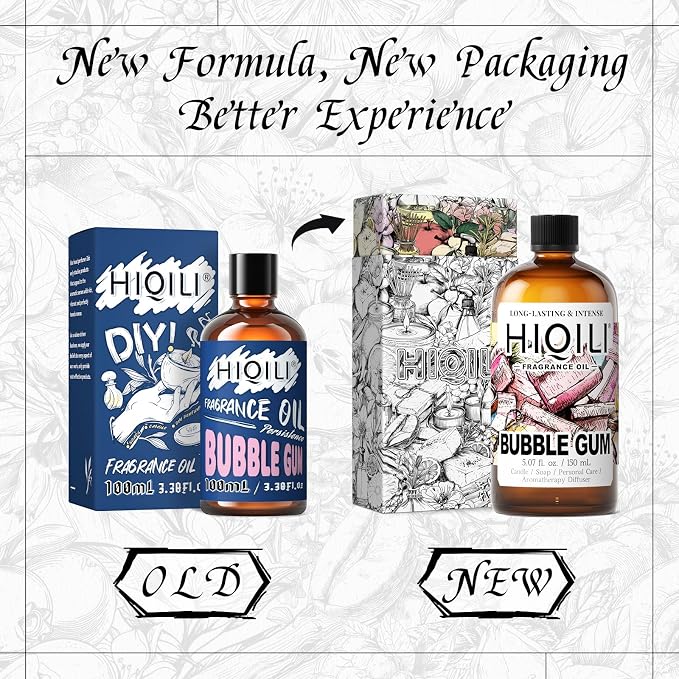 HIQILI Bubble Gum Fragrance Oil for Soap Making & Home Diffsuer - 5.07FL Oz