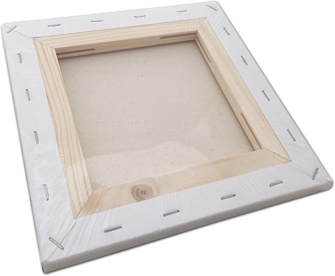 LWR CRAFTS Stretched Canvas 8" X 8" Pack of 6
