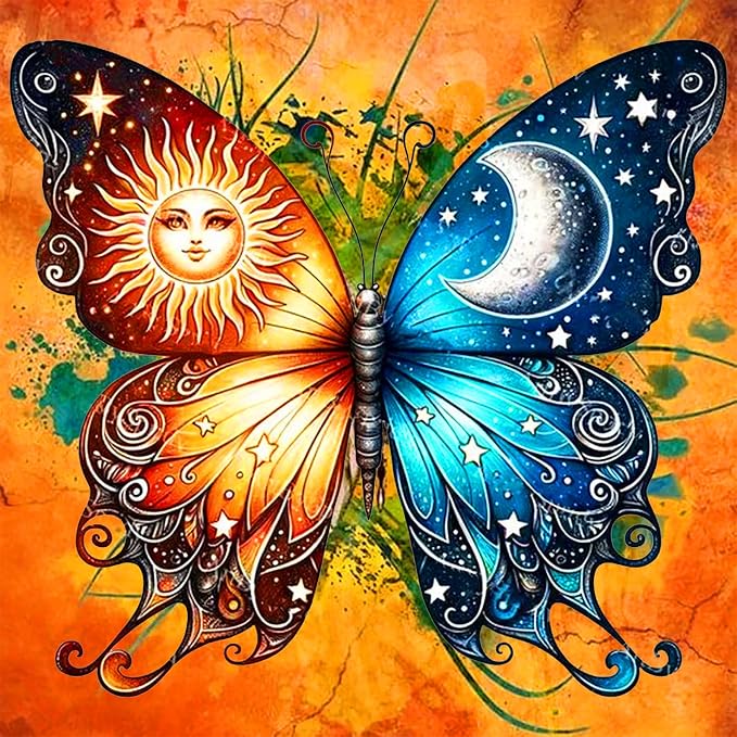 Meothan Diamond Art Kits for Adults Butterfly Diamond Painting Kit 12x12in