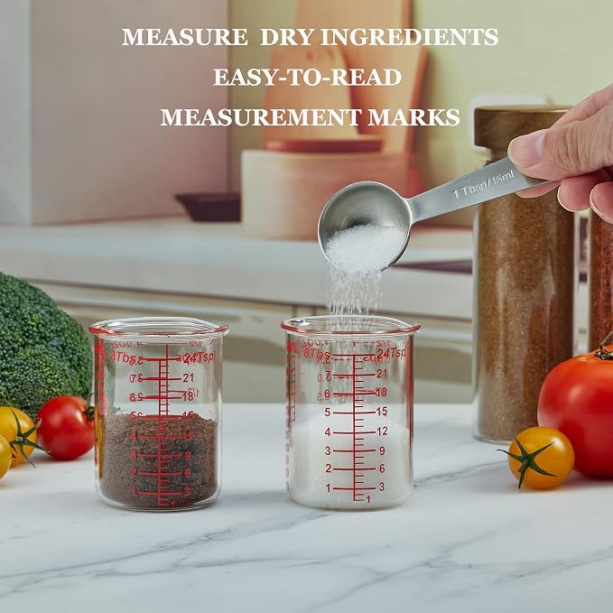 Ackers BORO3.3 4 oz/120 ml Glass Measuring Cup with V-Shaped Spout, 1 Count