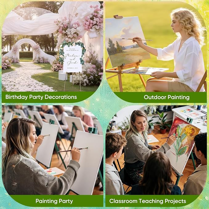 ESRICH Canvas Boards for Painting 12x16 Inch, 2 Pack Canvas for Painting Cotton Primed Acid Free Large Blank Canvas Panels for Oil Paint, Watercolor, Acrylic Paint, Gouache and Tempera.