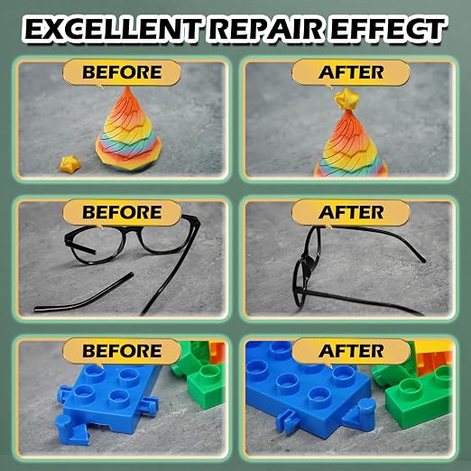 Plastic Super Glue Liquid, Clear Instant Cyanoacrylate Glue for Plastic Model 3d Printing PLA Airplane Miniatures Heavy Duty, All Purpose Superglue for Metal Rubber Wood Ceramic, Strong and Waterproof