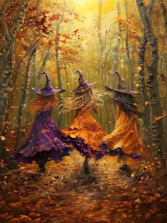 mrpwnle Diamond Art Kits for Adults Halloween Diamond Painting Kits