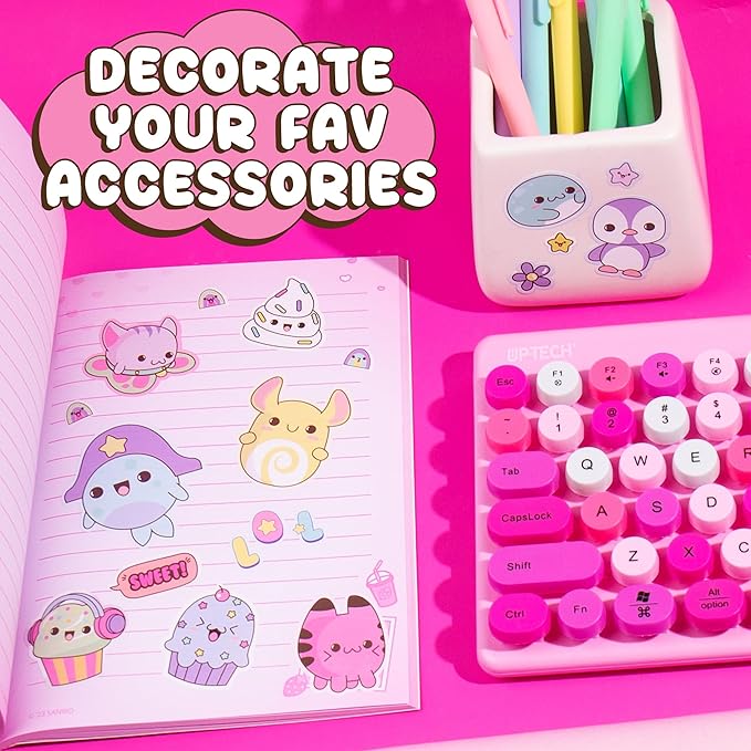 Horizon Group USA Sticker Book, Just My Style Kawaii, 1500+ Stickers