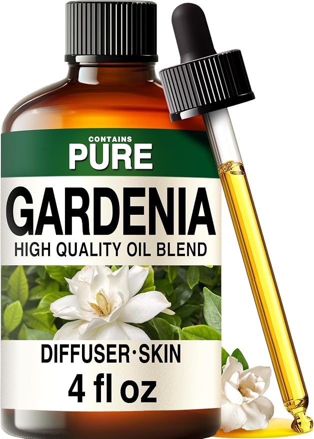 Kukka 100% Pure Gardenia Essential Oil for Skin, Diffuser, 4 Fl Oz | Undiluted Dropper Bottle - Gardenia Oil for Candle Making, Wax Melts, Massage Oil Blends & Body Care