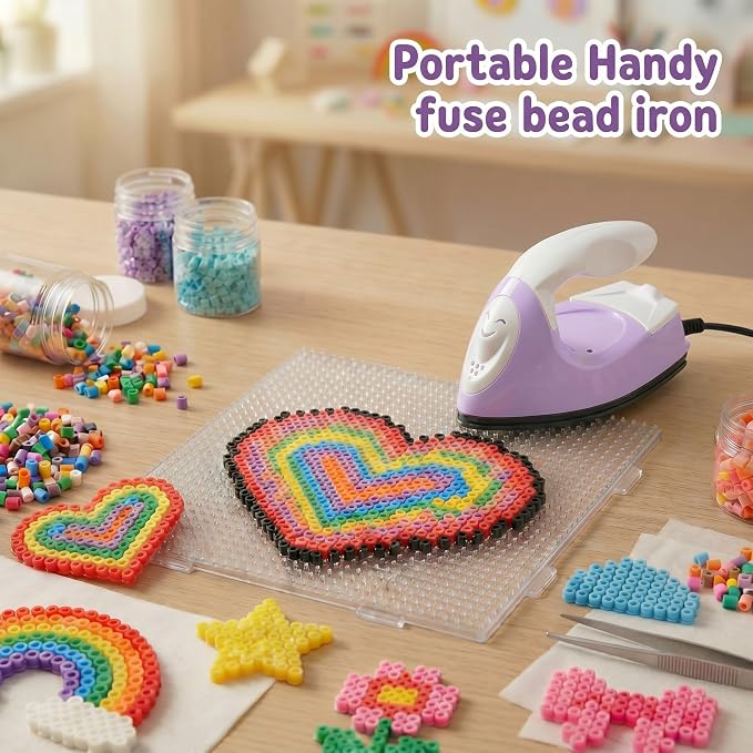 Honoson Mini Craft Iron with Charging Base Tiny,Light Purple