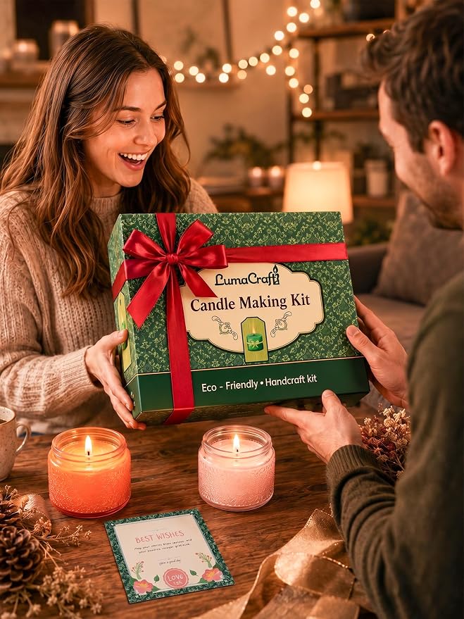 Deluxe Soy Wax Candle Making Kit, Complete DIY Craft Gift Set