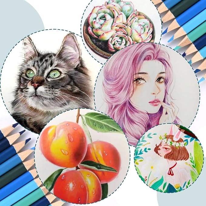 72 Colored Pencils for Adult Coloring Books, Perfect for Coloring