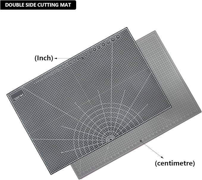 35" x 23" Self Healing PVC Cutting Mat, A1-Black or Gray