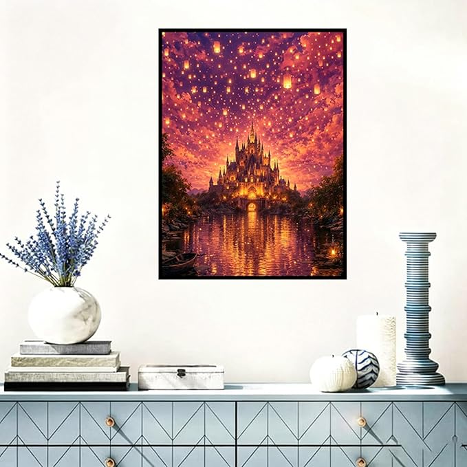 Benjenes Castle Diamond Art Kits for Adults Fantasy Diamond Painting Kits