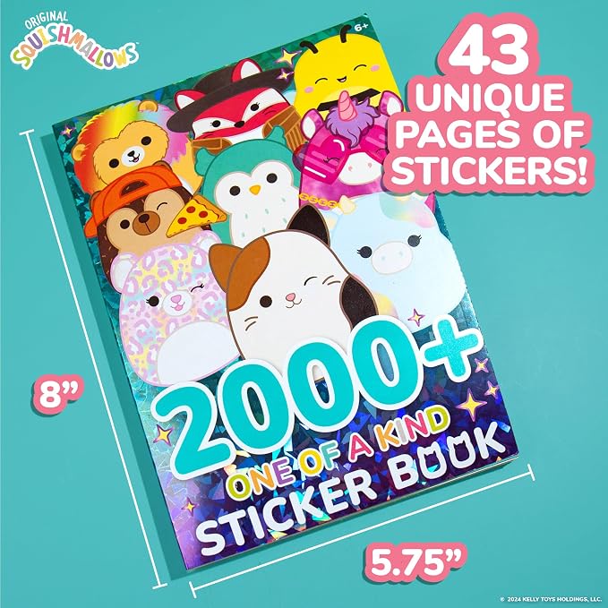Horizon Group USA Sticker Book, Squishmallows, 2000+ Stickers