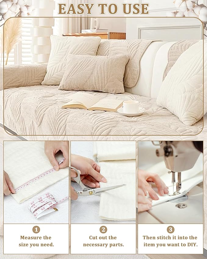 47" x 59" Grinding Natural Cotton Quilt Batting, Quilt Batting for Quilts