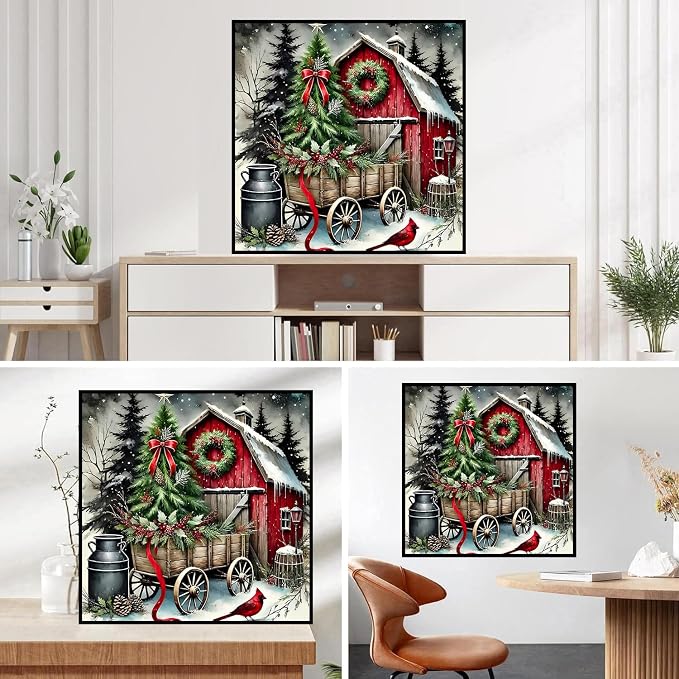HHMATITS Christmas Diamond Art Kits for Adults 14X14IN