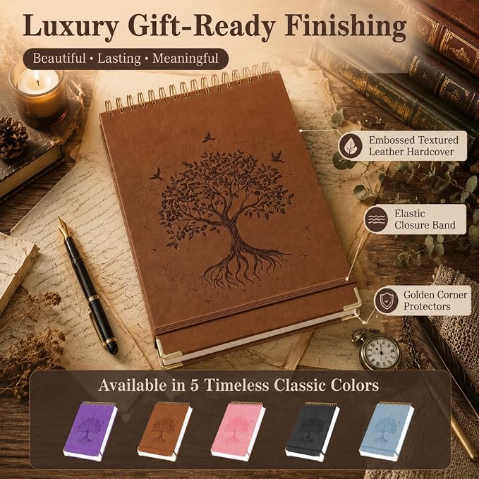 Blank Notebook 8.5 x 11, Hardcover Sketchbook Sketch Pad, Thick Paper, GiftPaper