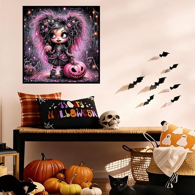 Lophomie Diamond Art Kits for Adults, 5D Halloween Diamond Painting Kits