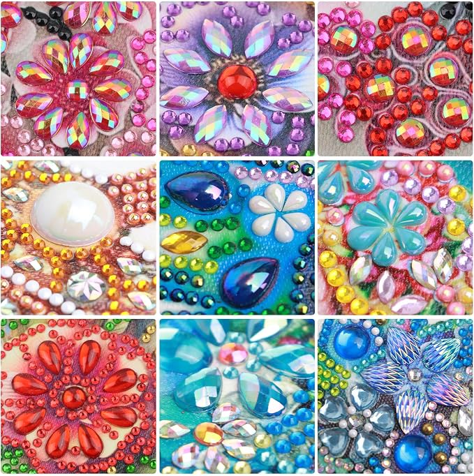 AiYuanzsh 12 Pack Special Shaped Diamond Painting Kits for Adults, DIY Diamond Art Kits with Rhinestones, Assorted Pattern Diamond Painting Crafts for Beginners
