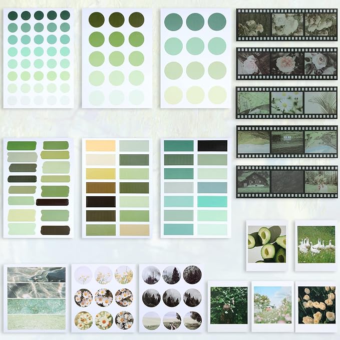 114 Pcs Aesthetic Scrapbook Kit DIY Junk Journaling Supplies, Nice Style