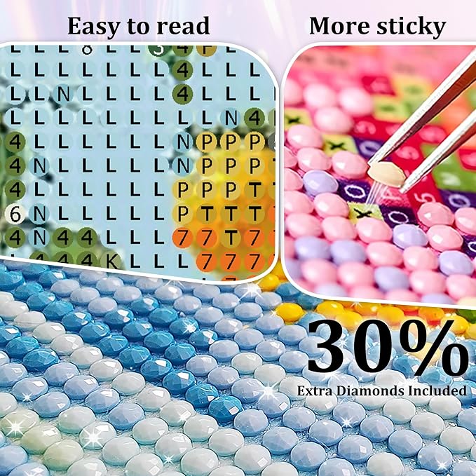 Amaieuin 2 Pack Lemon Landscape Diamond Art for Adults Beginners 12x16in