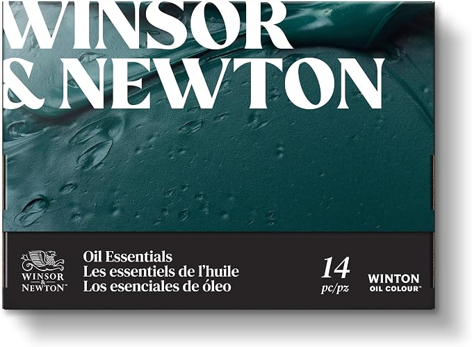 Winsor & Newton Winton Oil Colour Paint, Set of 10 x 12ml Tubes (includes 2 Brushes, Pad, Palette)