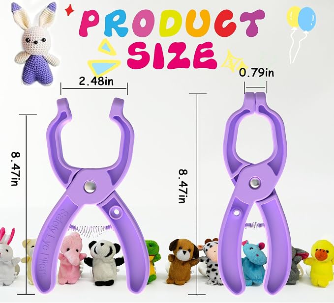 GEOCCI Safety Eye Tool Auxiliary Tool for Attaching Safety Eyes for Crocheting Safety Eyes Crochet Tools for Amigurumi Crochet & Stuffed Animal Eyes Making Supplies Tool（Purple）