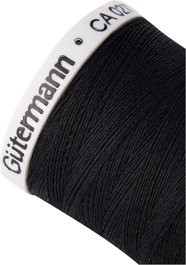 Gutermann Sew-All Thread, Polyester, Black, 250 m, 5.5x2.5x2.5 cm
